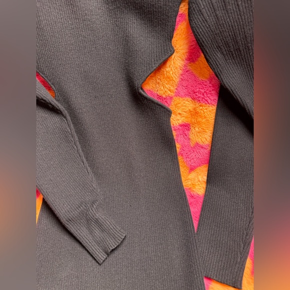 Zara Black Turtleneck Sweater Dress With Side Cutout - Picture 3 of 7